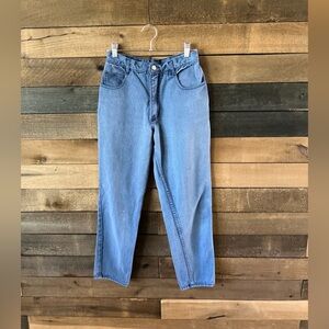 Vintage Brighton Blues High Rise Tapered Light Wash Mom Jeans Size 9/10